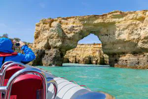 Visitar Grutas Algarve Albufeira - Golfinhos e Grutas De Benagil - Semirrígido