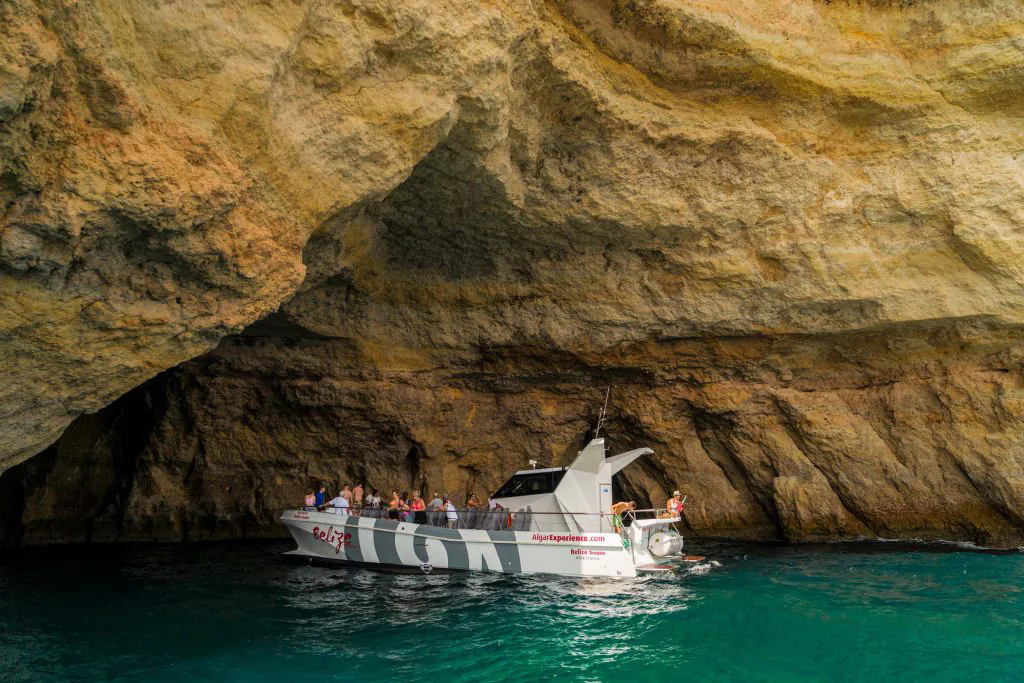 benagil caves with belize terceiro catamaran boat trip by algarexperience