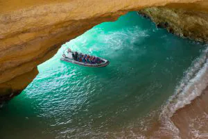 Visitez les grottes d'Algarve Albufeira - Dauphins et grottes de Benagil - Semi-Rigide