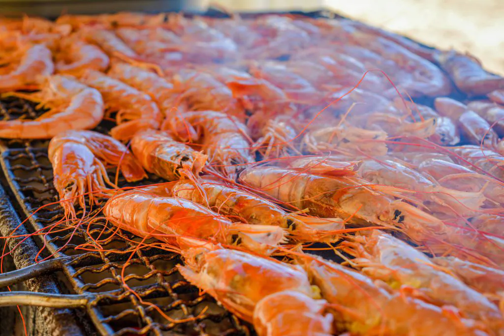 shrimps beach barbecue algarexperience