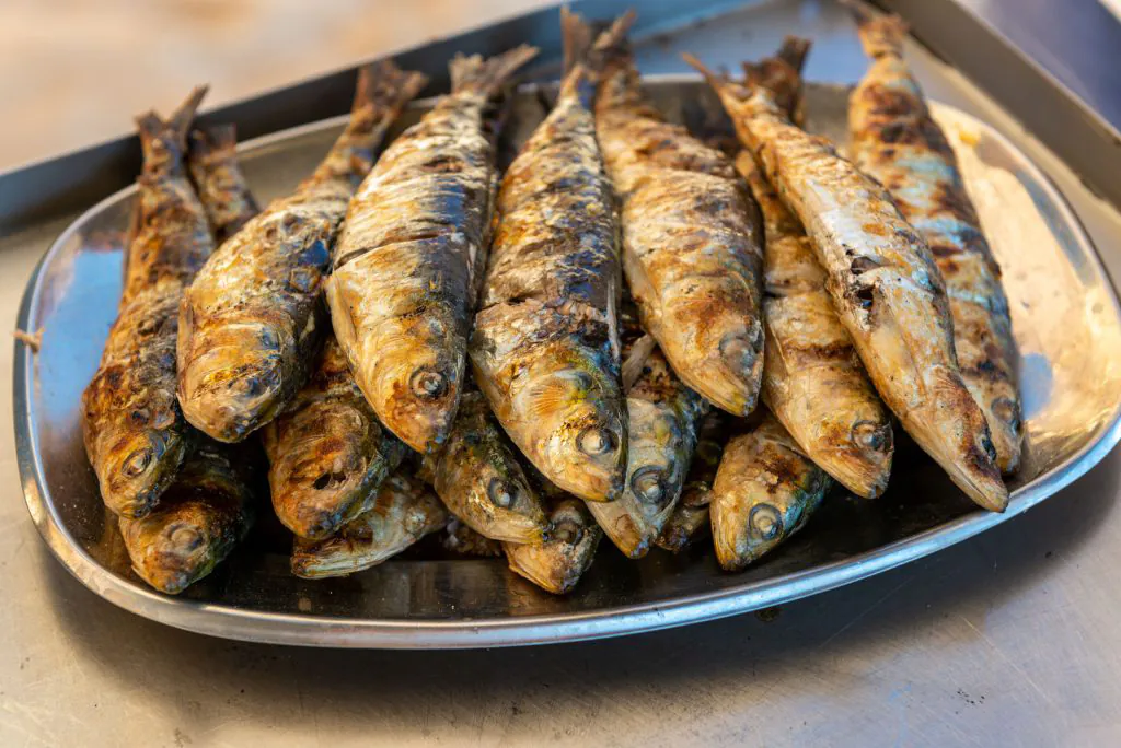 sardines grilled fish beach bbq menu algarexperience
